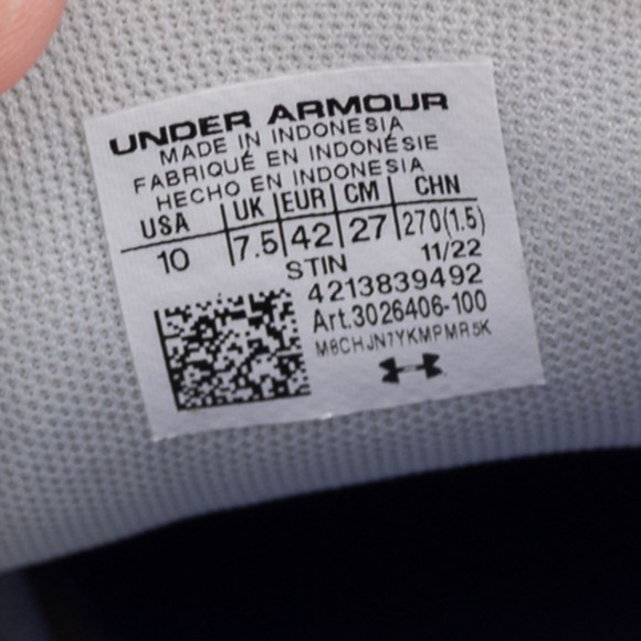 Under Armour Charged Breathe 2 Womens Golf Shoes Size 10 White Leather Spikeless - Picture 5 of 9